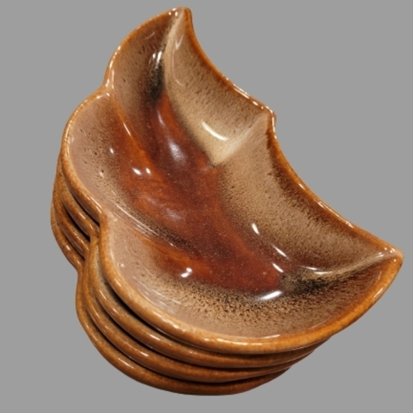 BEAUCEWARE Ceramic Beauce Quebec #1539 Brown, Set Of 4 Dishes - Picture 3 of 9